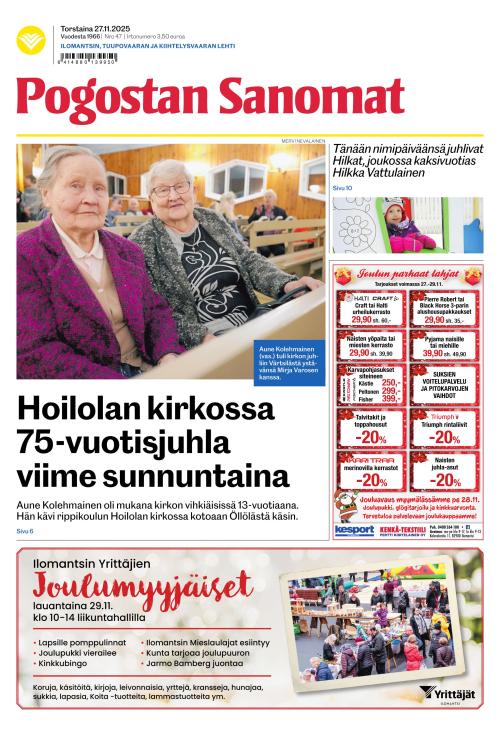 Pogostan Sanomat 27.11.2025
