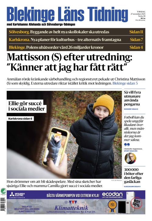Blekinge Läns Tidning 27.11.2025