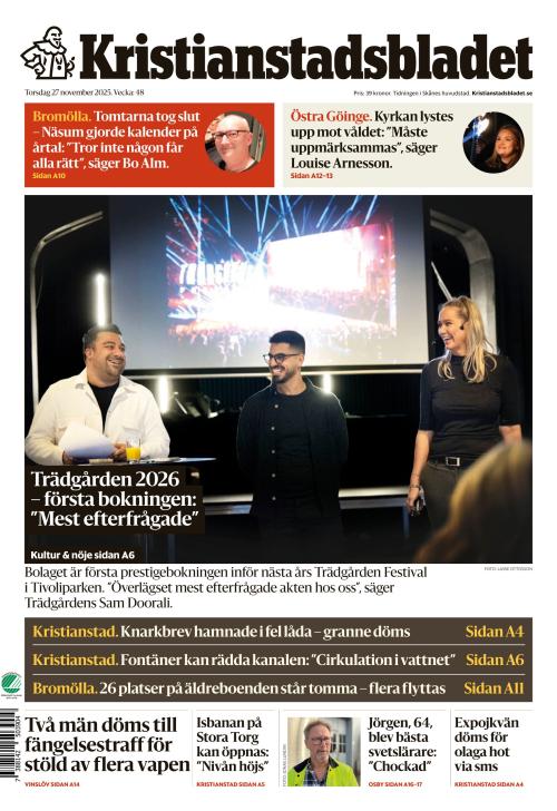 Kristianstadsbladet 27.11.2025