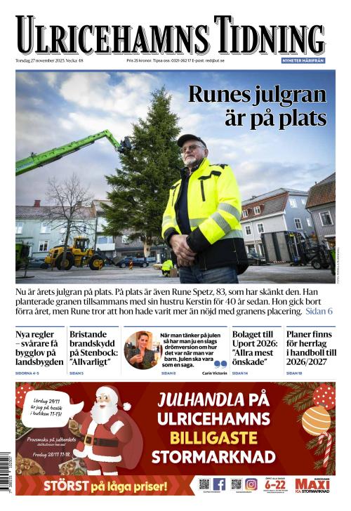Ulricehamns Tidning 27.11.2025