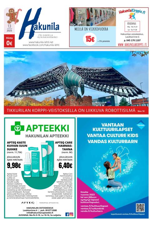 Hakunila-lehti 27.11.2025