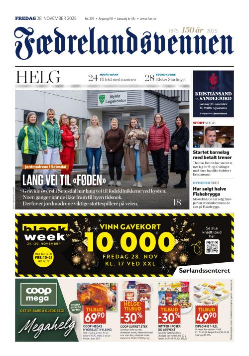 Fædrelandsvennen (NO) 28.11.2025