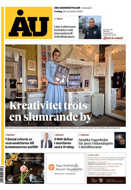 Åbo Underrättelser 28.11.2025
