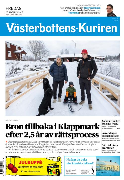 Västerbottens-Kuriren (SE) 28.11.2025