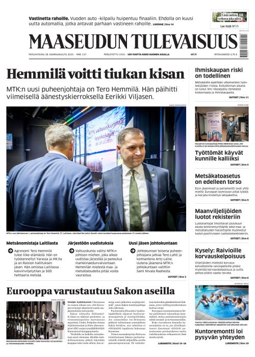 Maaseudun Tulevaisuus 28.11.2025