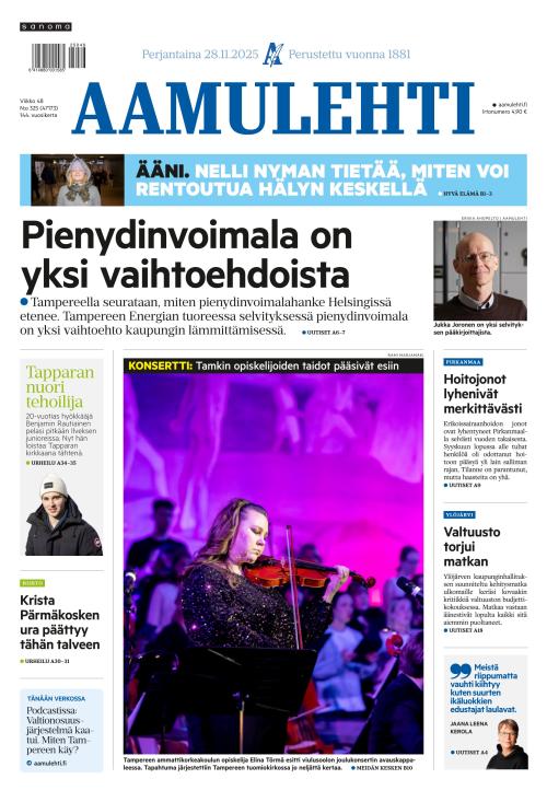 Aamulehti 28.11.2025