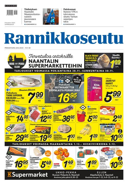 Rannikkoseutu 28.11.2025
