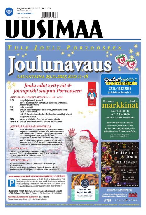 Uusimaa 28.11.2025
