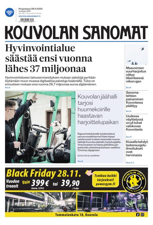 Kouvolan Sanomat 28.11.2025
