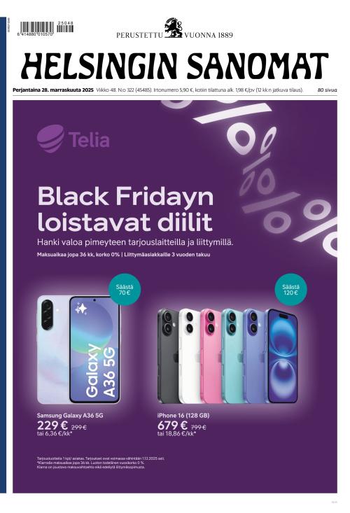Helsingin Sanomat 28.11.2025