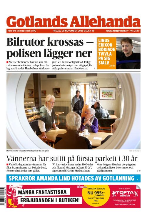 Gotlands Allehanda 28.11.2025