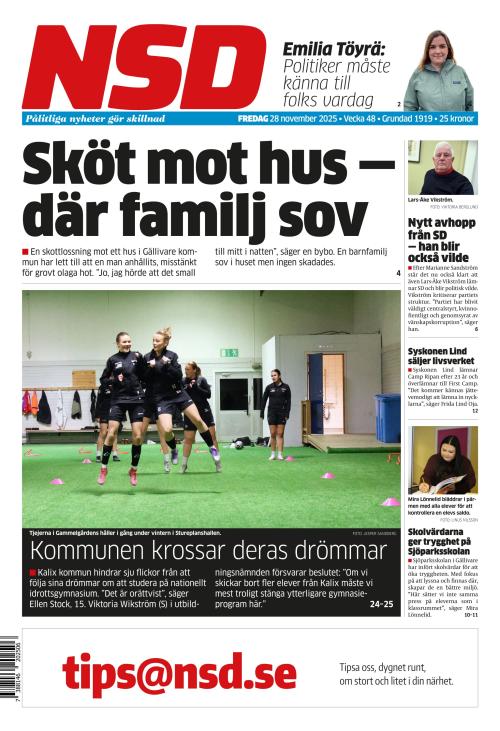 Norrländska Socialdemokraten 28.11.2025