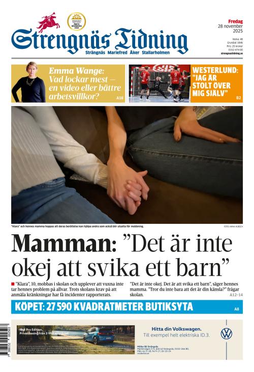 Strengnäs Tidning 28.11.2025
