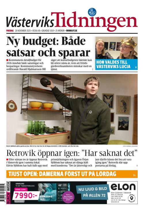Västerviks-Tidningen 28.11.2025
