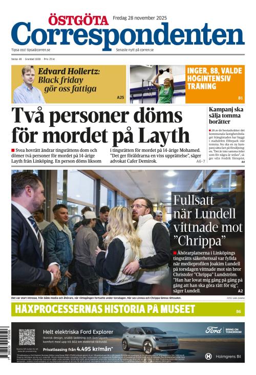 Östgöta Correspondenten 28.11.2025