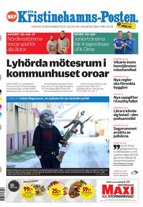 Nya Kristinehamns-Posten 28.11.2025