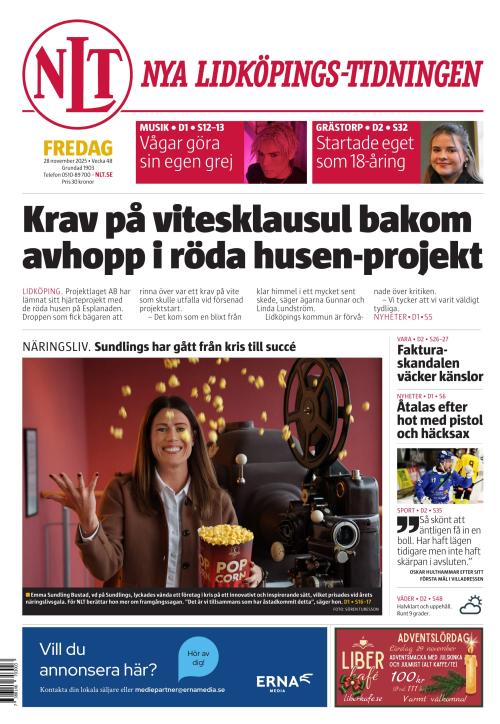 Nya Lidköpings-Tidningen 28.11.2025