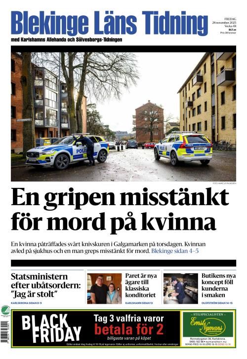 Blekinge Läns Tidning 28.11.2025
