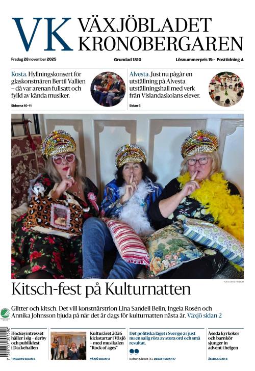 Växjöbladet Kronobergaren 28.11.2025