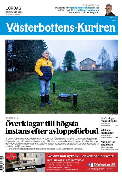 Västerbottens-Kuriren (SE) 29.11.2025