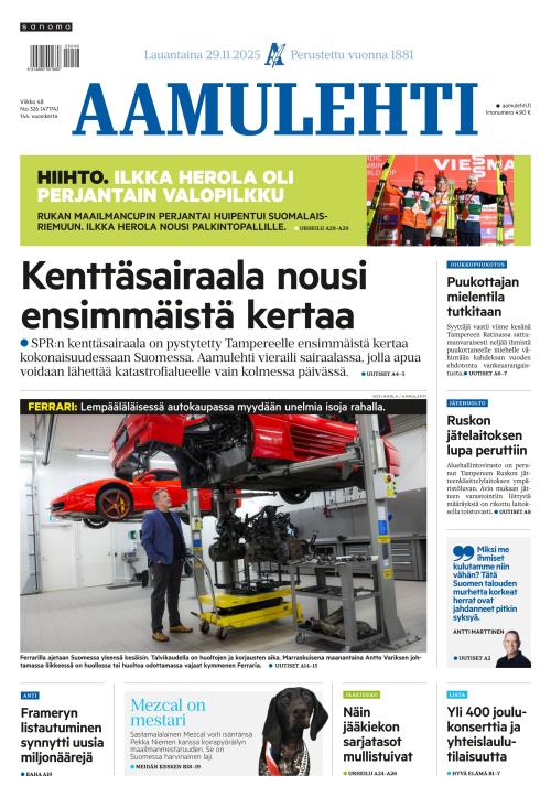Aamulehti 29.11.2025