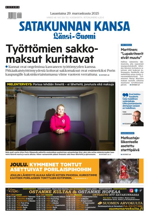 Satakunnan Kansa Länsi-Suomi 29.11.2025