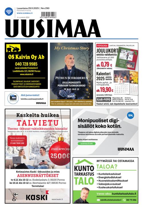 Uusimaa 29.11.2025