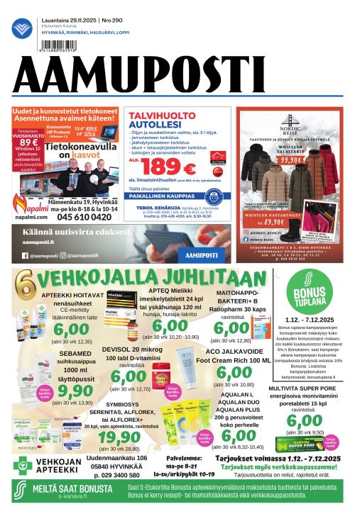 Aamuposti 29.11.2025