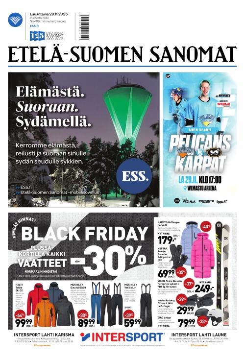 Etelä-Suomen Sanomat 29.11.2025