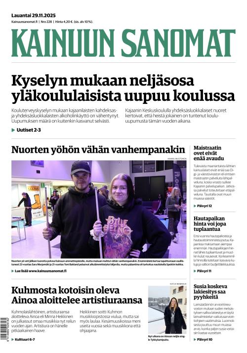 Kainuun Sanomat 29.11.2025