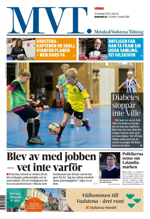 Motala Vadstena Tidning 29.11.2025