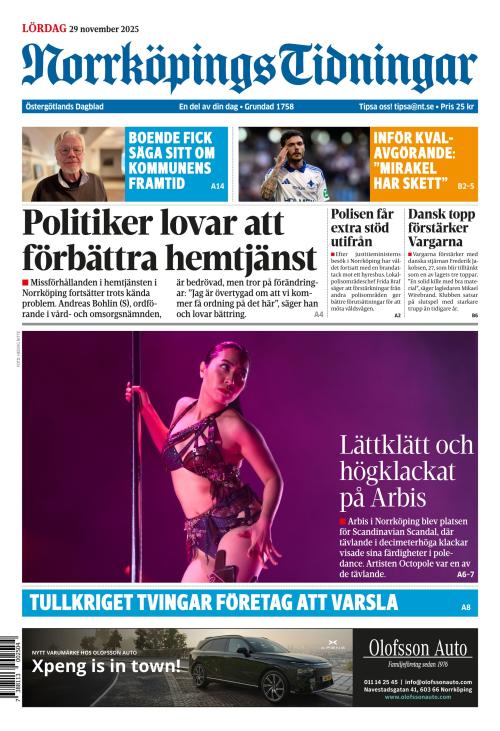 Norrköpings Tidningar 29.11.2025
