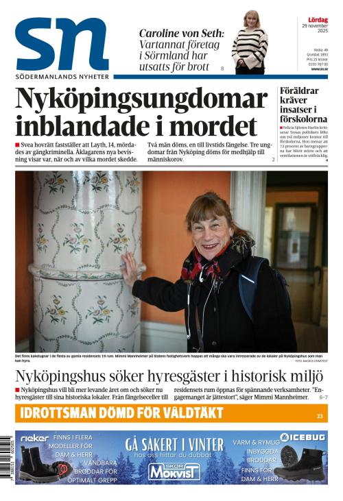 Södermanlands Nyheter 29.11.2025
