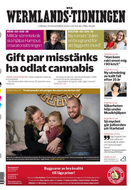 Nya Wermlands-Tidningen 29.11.2025