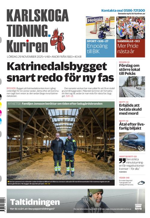 Karlskoga Tidning-Kuriren 29.11.2025