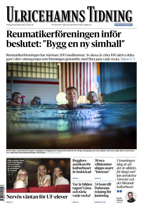Ulricehamns Tidning 29.11.2025