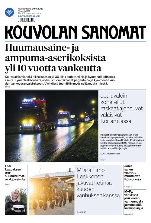 Kouvolan Sanomat 30.11.2025