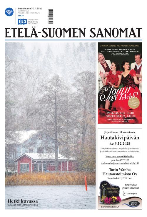 Etelä-Suomen Sanomat 30.11.2025