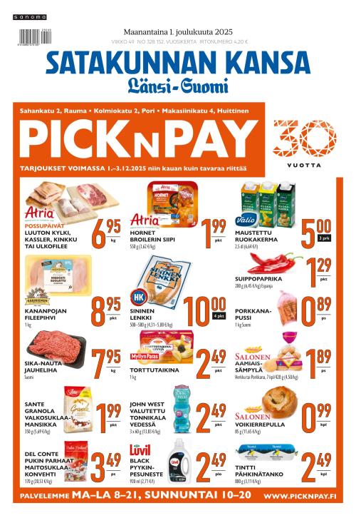 Satakunnan Kansa Länsi-Suomi 1.12.2025