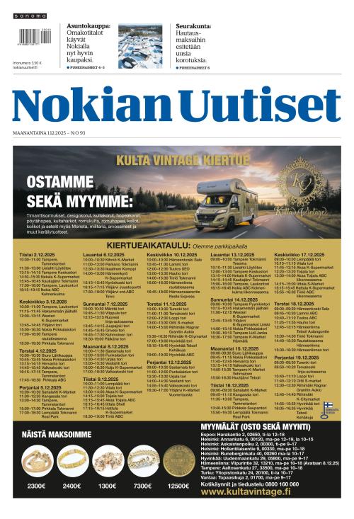 Nokian Uutiset 1.12.2025
