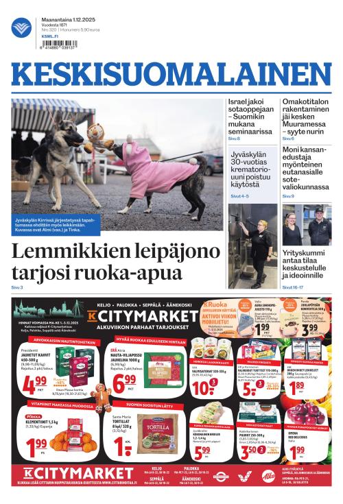 Keskisuomalainen 1.12.2025