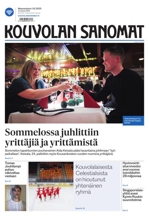 Kouvolan Sanomat 1.12.2025