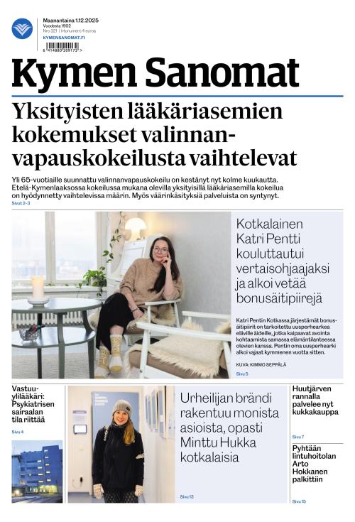 Kymen Sanomat 1.12.2025