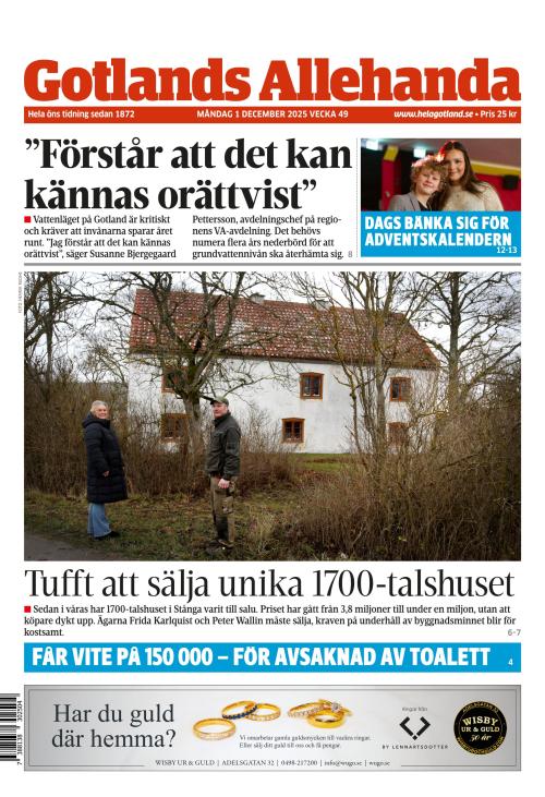 Gotlands Allehanda 1.12.2025