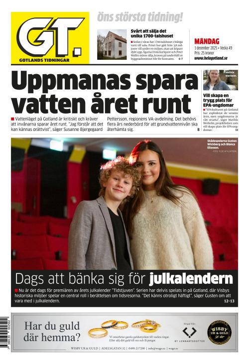 Gotlands Tidningar 1.12.2025