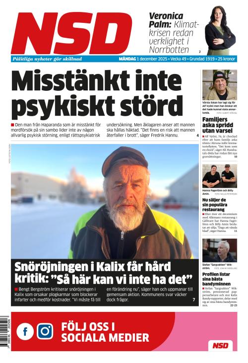 Norrländska Socialdemokraten 1.12.2025
