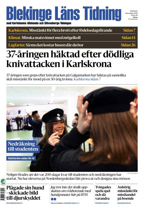 Blekinge Läns Tidning 1.12.2025