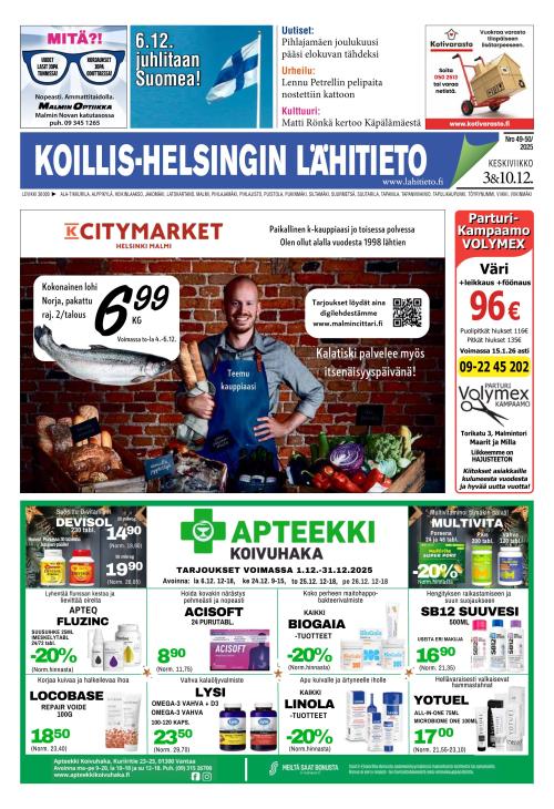 Koillis-Helsingin lähitieto 3.12.2025