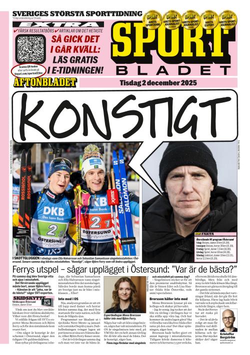 Aftonbladet Sportbladet 2.12.2025