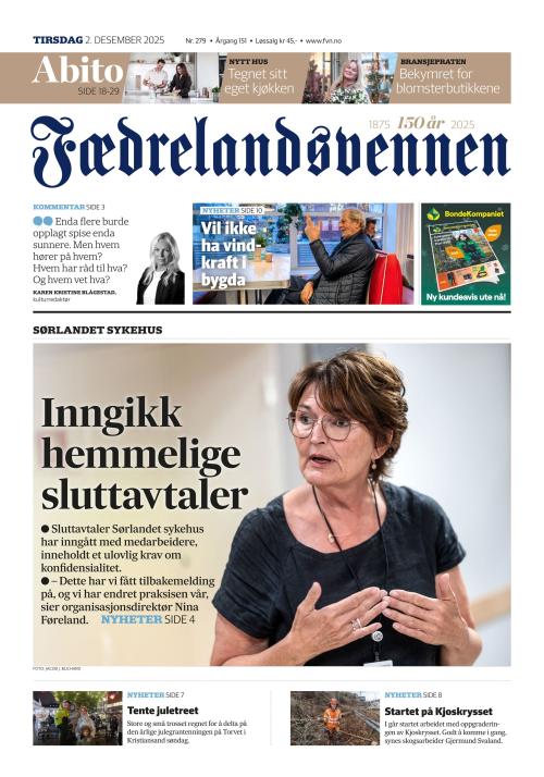 Fædrelandsvennen (NO) 2.12.2025